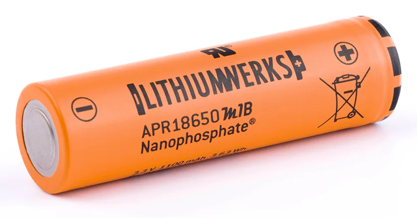 A123 APR18650M1B 1100mAh 3,3V: оригинална клетка LiFePO4, снимка 2