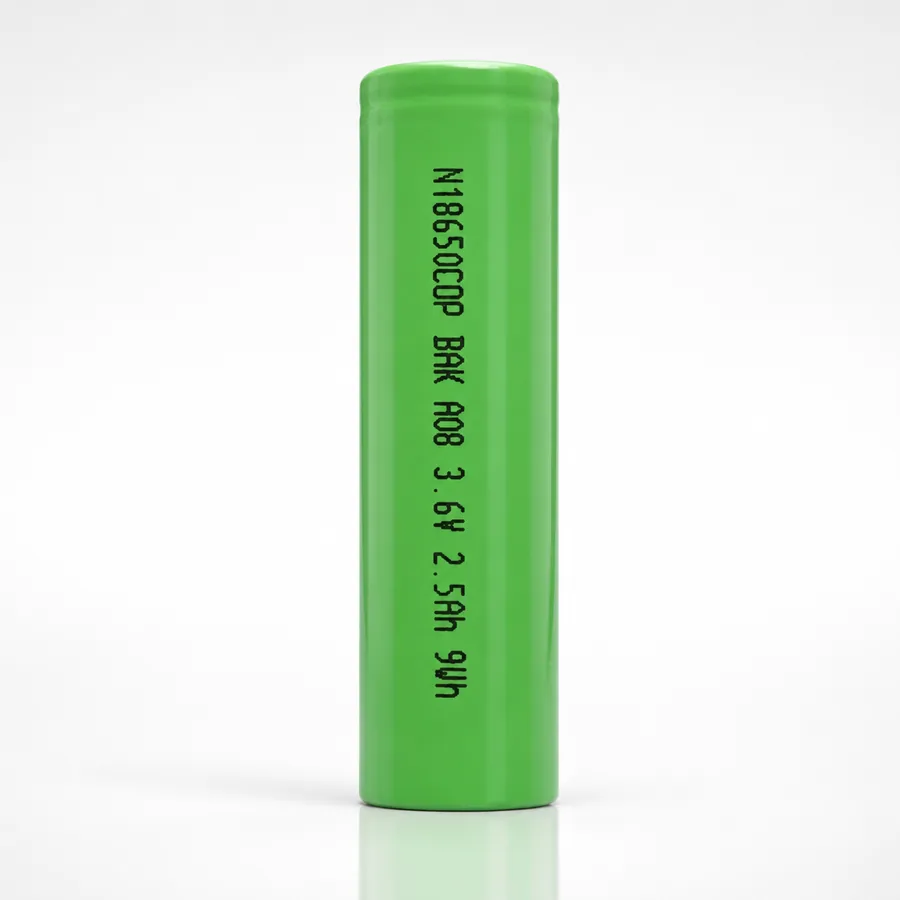 BAK N18650COP 2 500mAh 3,6V: originalus Li-ion elementas, nuotrauka 1