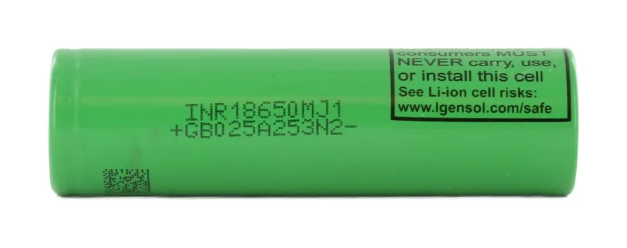 LG INR18650-MJ1 3,500mAh 3.64V: genuine Li-ion cell, photo 1