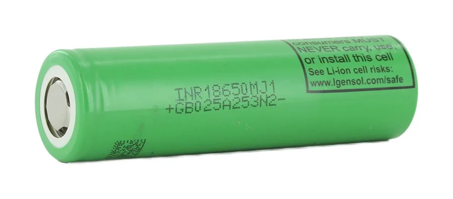 LG INR18650-MJ1 3,500mAh 3.64V: genuine Li-ion cell, photo 2