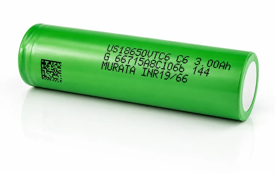 Murata US18650VTC6 3.120mAh 3,6V: original Li-ion-celle, billede 1