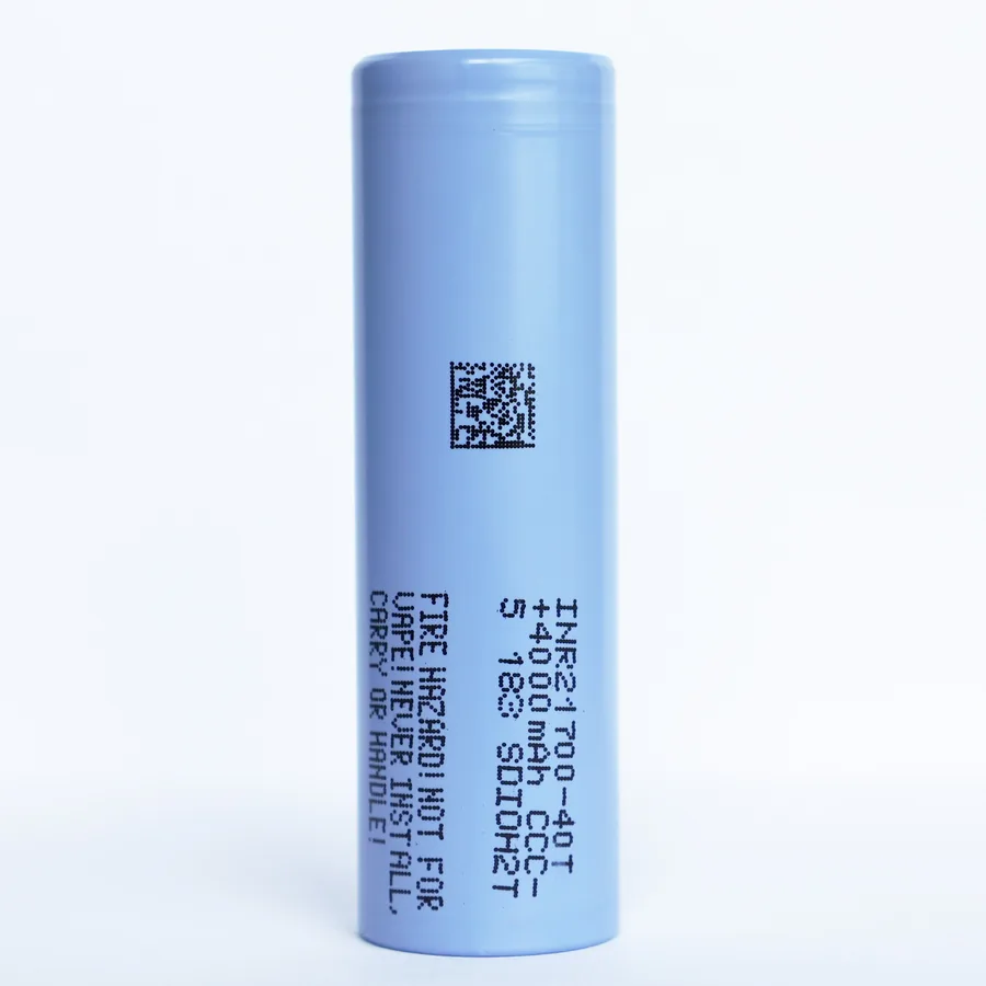 Samsung SDI INR21700-40T 4 000mAh 3,6V: originalus Li-ion elementas, nuotrauka 2