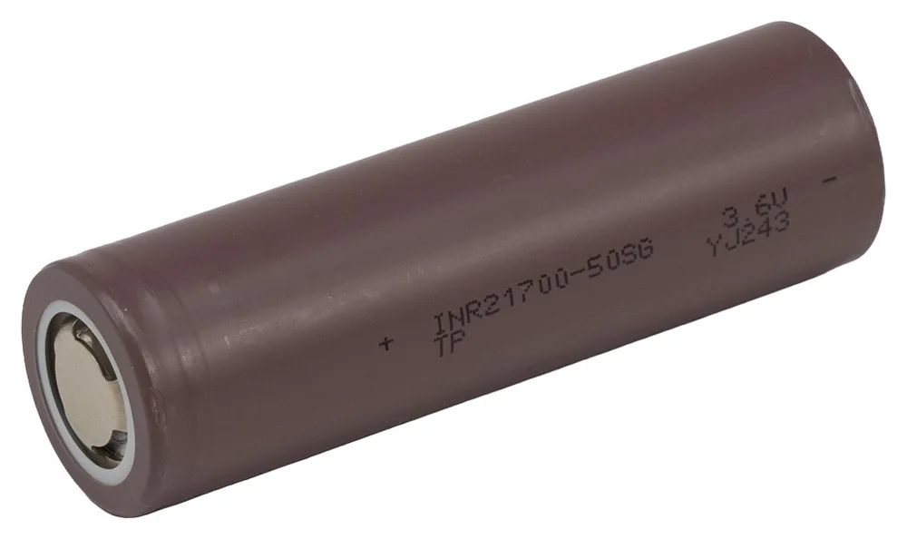 Tenpower INR21700-50SG 5,000mAh 3.6V: genuine Li-ion cell, photo 1