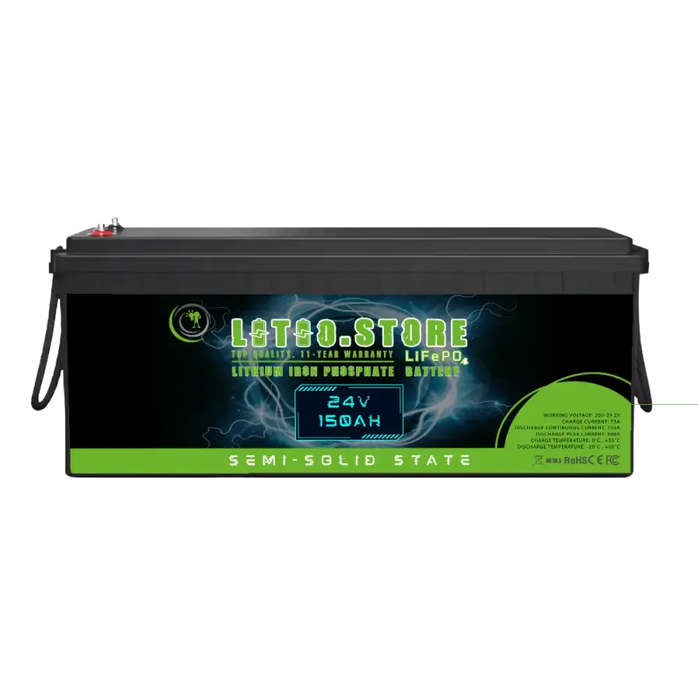 Semi-solid state LiFePO4 battery