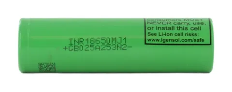 LG INR18650-MJ1 3,500mAh 3.64V: genuine Li-ion cell, photo 1