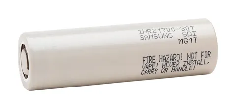 Samsung SDI INR21700-30T 3 000mAh 3,6V: originalus Li-ion elementas, nuotrauka 1