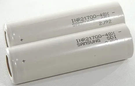 Samsung SDI INR21700-48X 4,800mAh 3.64V: genuine Li-ion cell, photo 1
